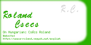 roland csecs business card