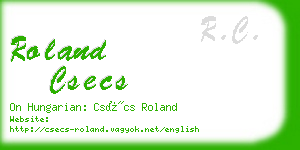 roland csecs business card